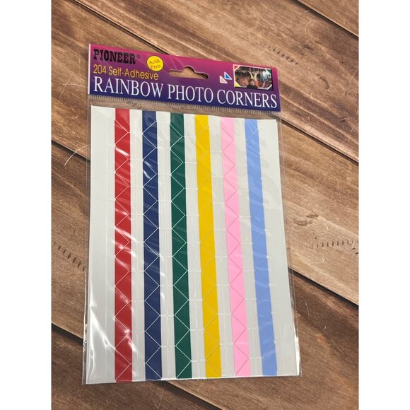 1999 PIONEER RPC-1 RAINBOW PHOTO CORNERS SET OF 204 STICKERS - Picture 1 of 3